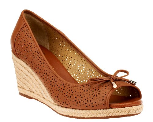 Liz Claiborne New York Open Toe Perforated