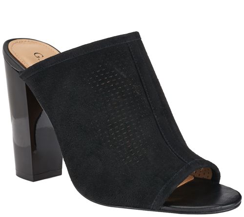 G.I.L.I. Perforated Leather Mules - Priscilla