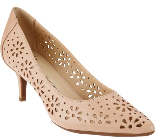 Isaac Mizrahi Live! Perforated Leather Pumps