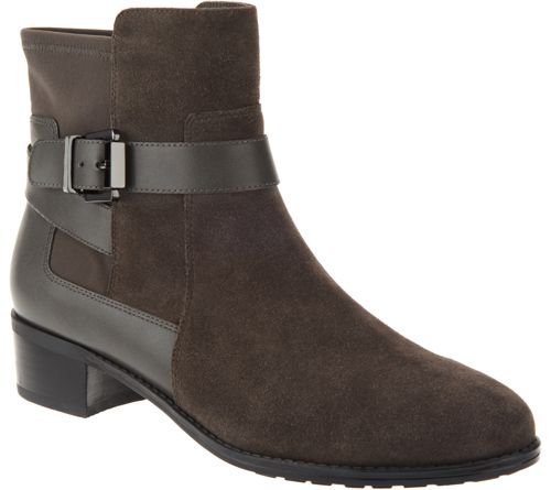 Isaac Mizrahi Live! Suede Ankle Boots with