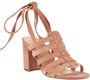 Marc Fisher Suede Ankle Wrap Sandals - Pheobe