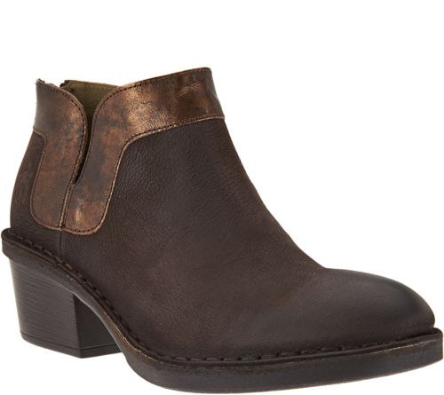 FLY London Leather Ankle Boots -