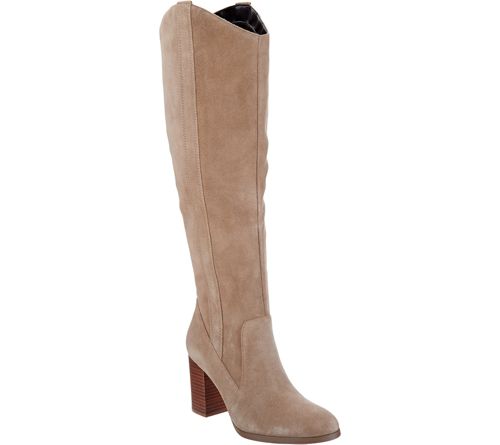 Sole Society Suede Tall Shaft Boots - Benedict