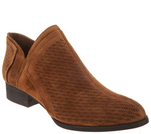 Vince Camuto Perforated Suede Booties -
