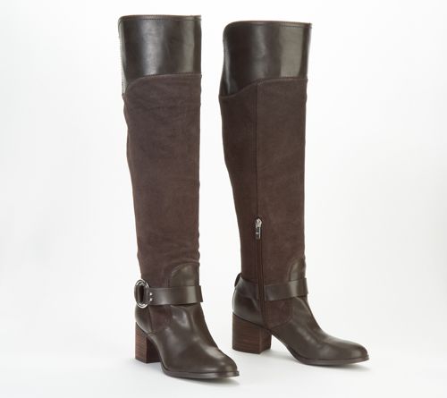 Marc Fisher Leather/Suede Medium Calf Over