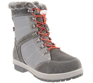 Khombu Leather and Suede Lace-Up Winter Boots -