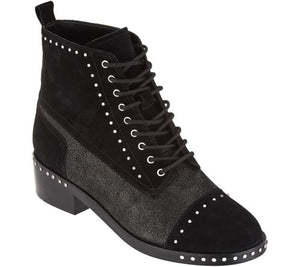 Marc Fisher LTD Studded Lace-Up Bootie -